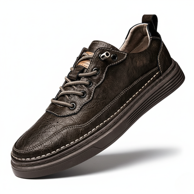 Men’s Low Top Sneakers - Lace-Up Design and Layered Sole