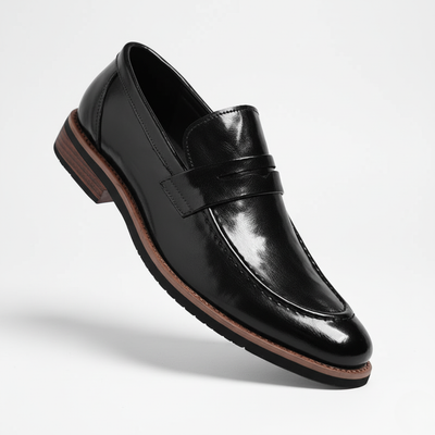 Men’s Penny Loafers Slip-On - Casual Formal Strap Loafers