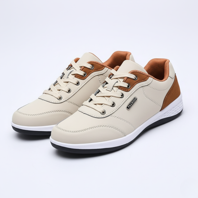 Men’s Low Top Sneakers - Lace-Up Design and Layered Outsole