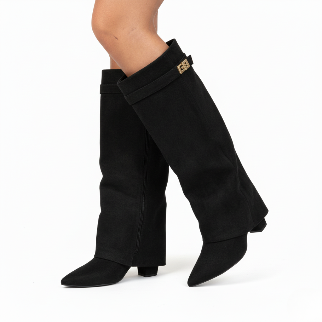Block Heel Boots for Women | Elegant Fit with Buckle
