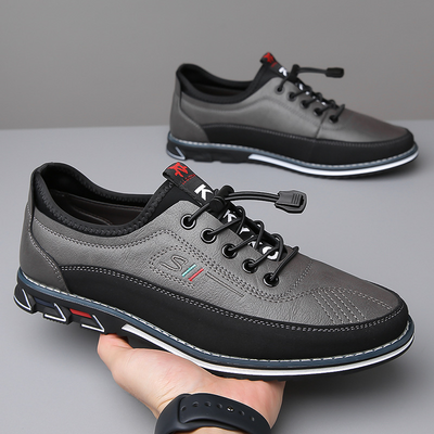 Men’s Multi Panel Lace-Up Sneakers - Low Top Casual Trainers