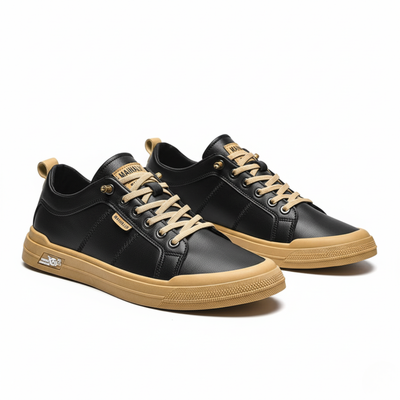 Men’s Low Top Sneakers - Lace-Up Design and Defined Stitching