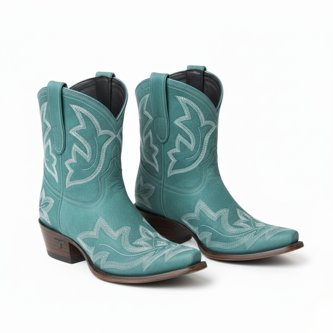 Embroidered Western-Style Boots for Women