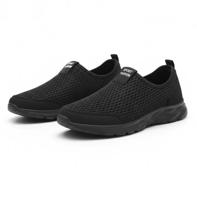 Men’s Slip-On Sneakers – Casual Mesh Walking Trainers