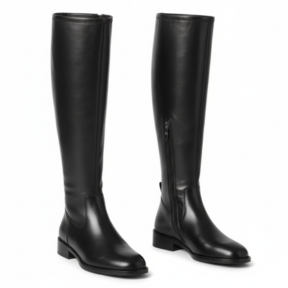 Genuine Leather Boots for Women | Low Block Heel