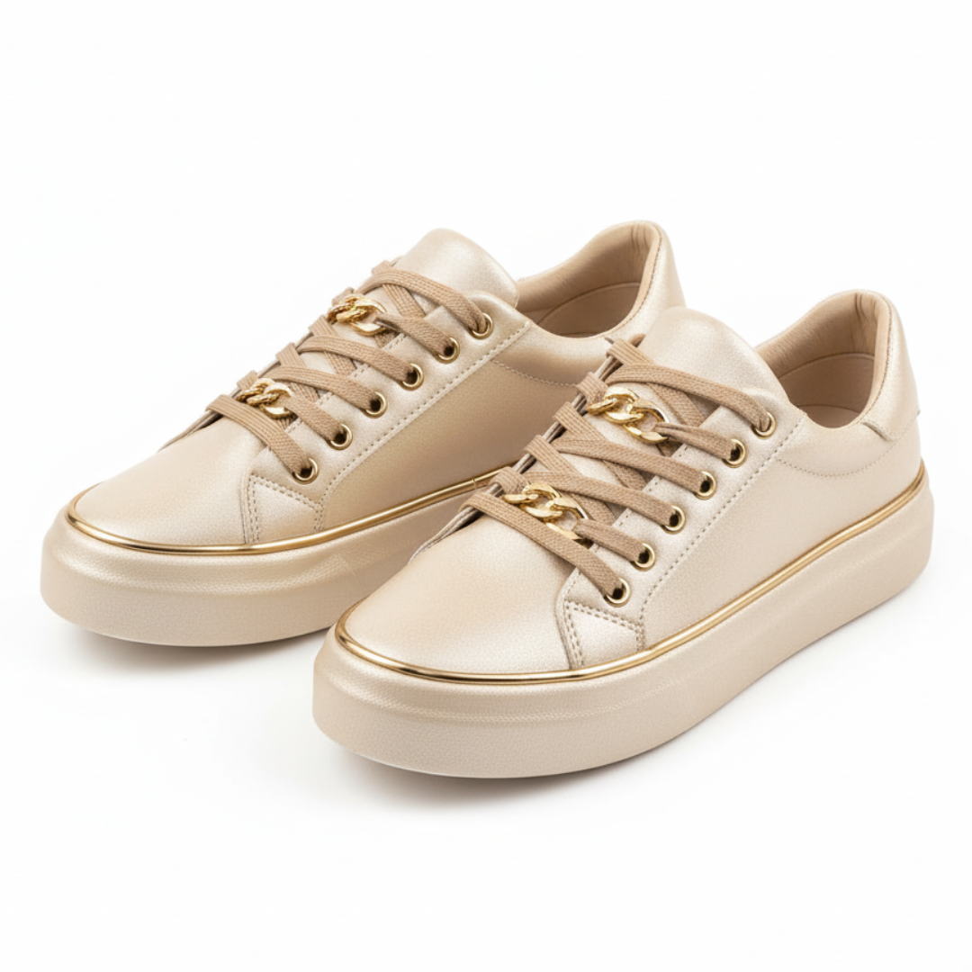 Women’s Gold-Accent Sneakers