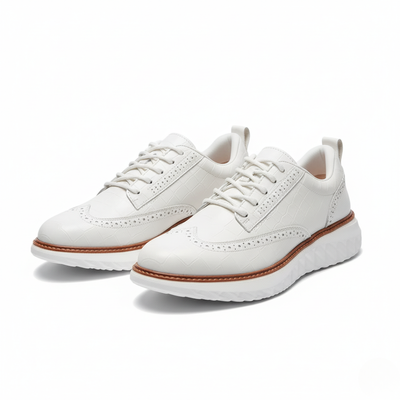 Men’s Low Top Lace-Up Sneakers - Structured Upper Casual Trainers