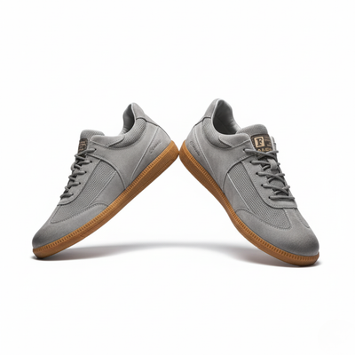 Men’s Multi Panel Lace-Up Sneakers - Low Top Casual Trainers