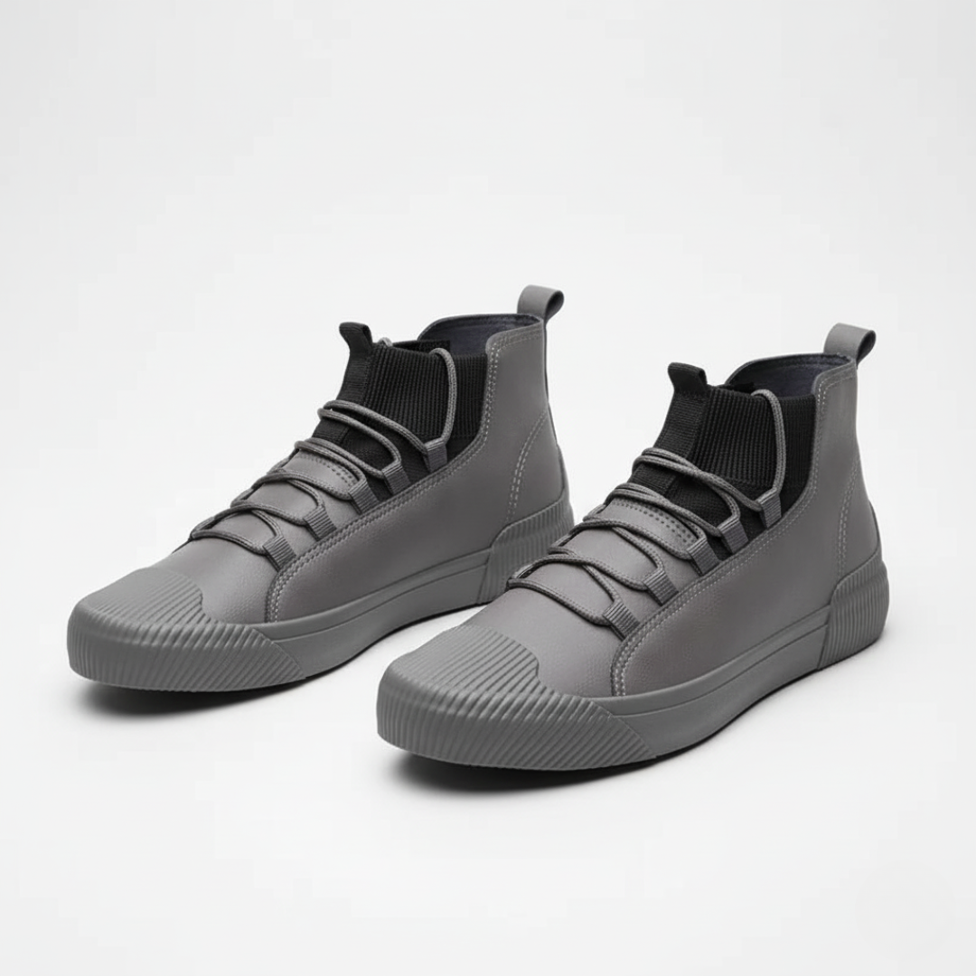 High-Top Sneakers for Men | Ribbed Sock Collar