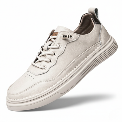 Men’s Low Top Sneakers - Lace-Up Design and Layered Sole