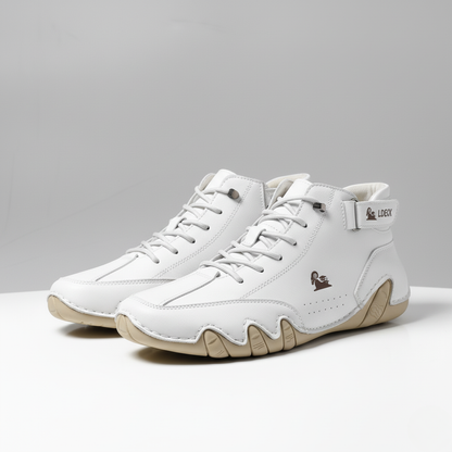 Mid-Top Sneakers for Men | Hook Strap and Logo Detail