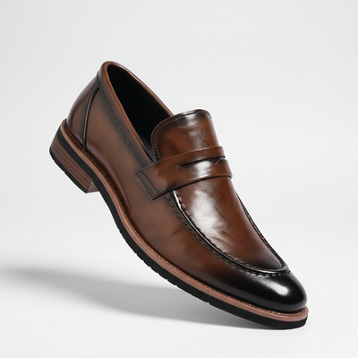 Men’s Penny Loafers Slip-On - Casual Formal Strap Loafers