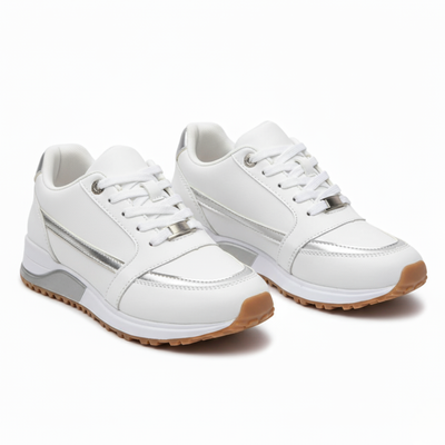 Women’s Lace-Up Sneakers - Low Top Casual Trainers