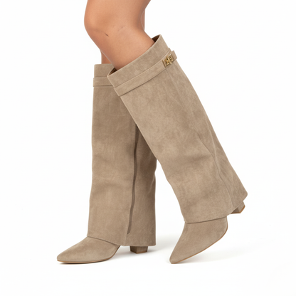 Block Heel Boots for Women | Elegant Fit with Buckle