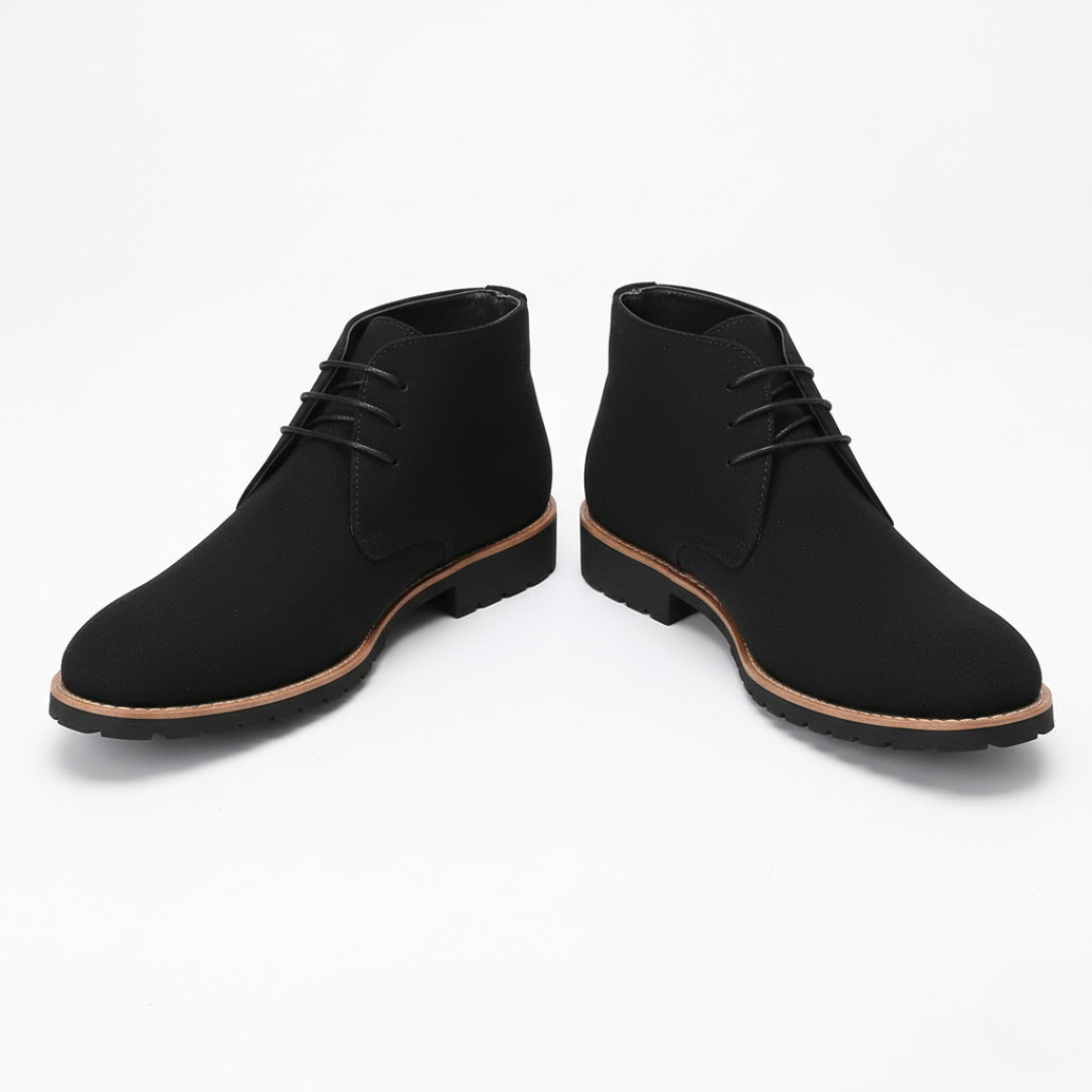 Suede Leather Shoes for Men | Classic Lace-Up Style
