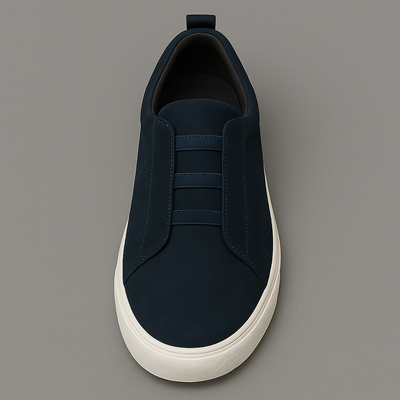 Men’s Slip-On Elastic Sneakers - Low Top Casual Trainers