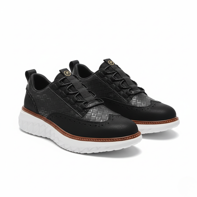 Men’s Low Top Lace-Up Sneakers - Structured Upper Casual Trainers