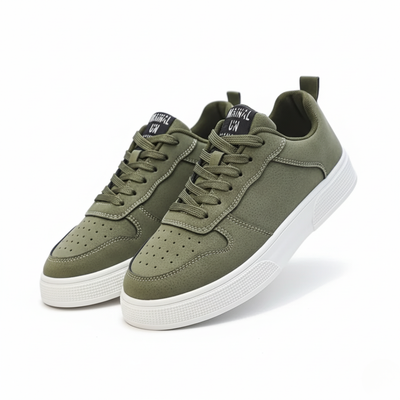Men’s Low Top Sneakers – Lace-Up Casual Trainers with Tread Sole