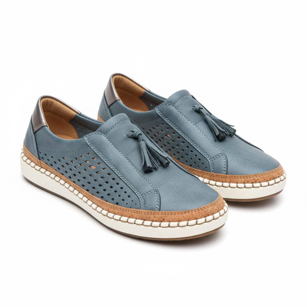 Perforated Slip-On Shoes for Women | Breathable