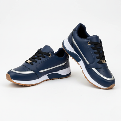 Women’s Lace-Up Sneakers - Low Top Casual Trainers