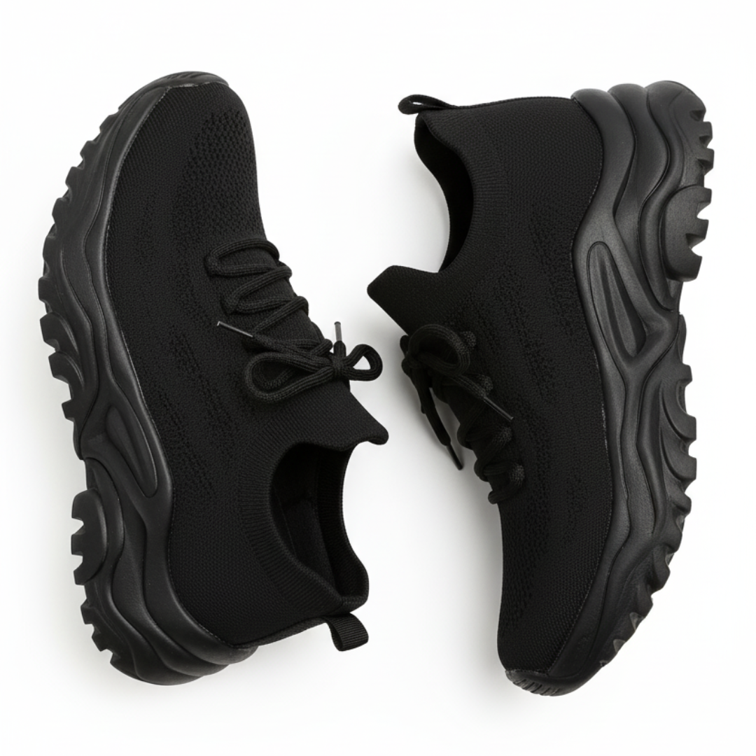 Chunky Knit Sneakers for Women | Ribbed Sock Collar