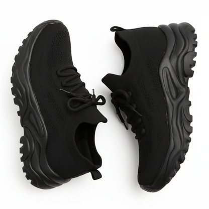 Chunky Knit Sneakers for Women | Ribbed Sock Collar