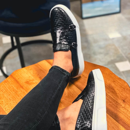 Double Buckle Sneakers for Men | Durable Sole