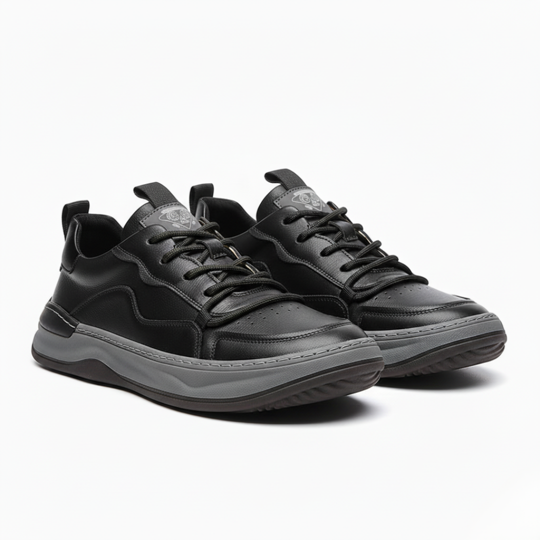 Men’s Textured Sneakers | Structured Design with Panel Detailing