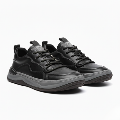 Men’s Textured Sneakers | Structured Design with Panel Detailing