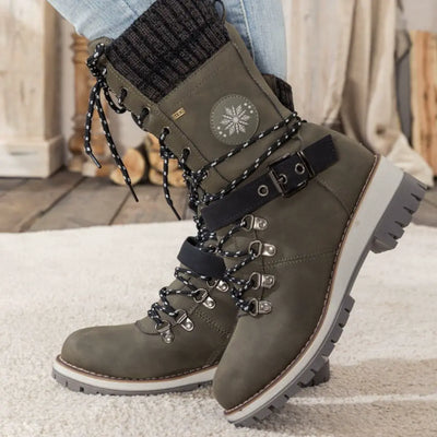 Women’s Winter Snow Boots Lace-Up Ankle Boots