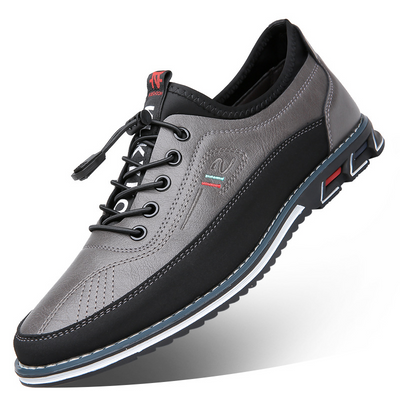 Men’s Multi Panel Lace-Up Sneakers - Low Top Casual Trainers