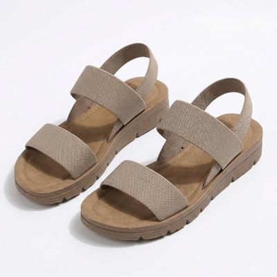 Women’s Strappy Sport Sandals - Heel Strap and Flat Sole