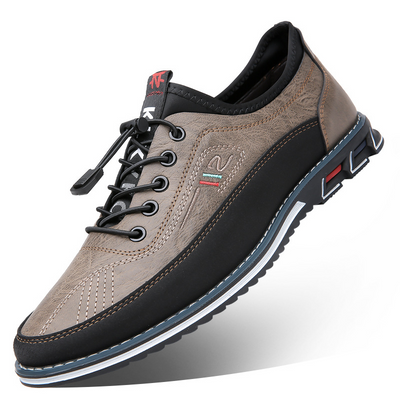 Men’s Multi Panel Lace-Up Sneakers - Low Top Casual Trainers
