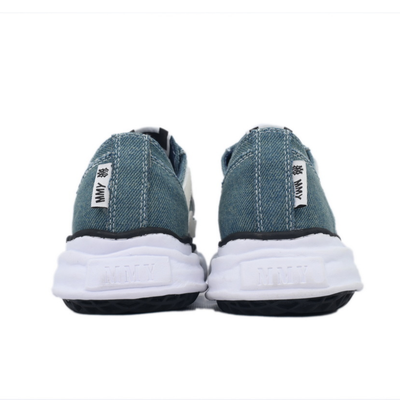 AMIRI x Maison Mihara Yasuhiro MMY Bones Men's Sky Blue White Canvas Sneakers