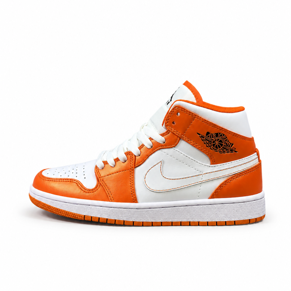 Air Jordan 1 Mid SE Electro Orange Mid-Top Sneakers