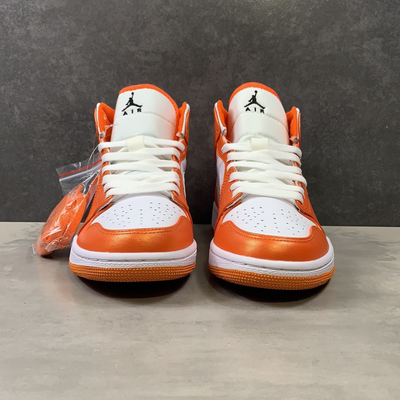 Air Jordan 1 Mid SE Electro Orange Mid-Top Sneakers