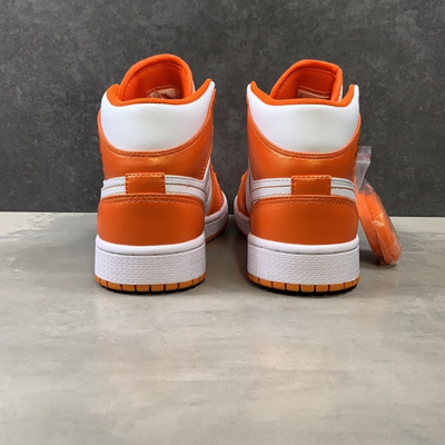 Air Jordan 1 Mid SE Electro Orange Mid-Top Sneakers
