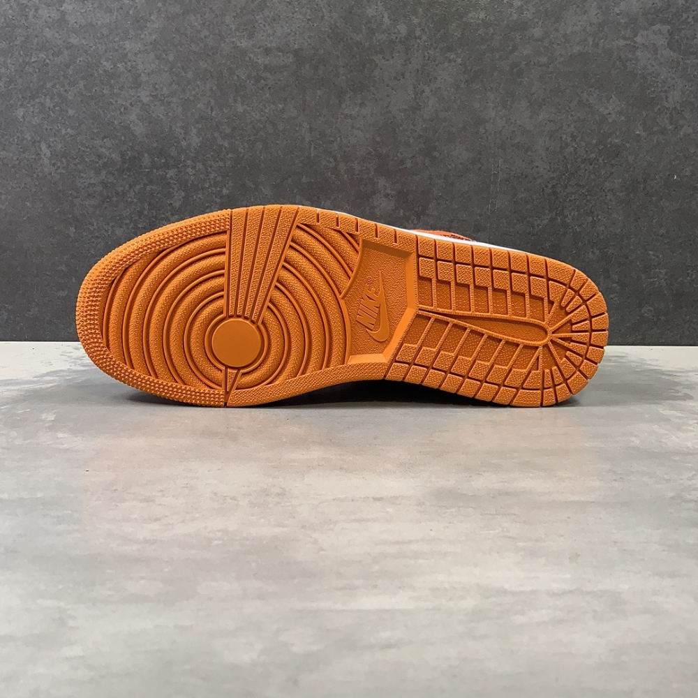Air Jordan 1 Mid SE Electro Orange Mid-Top Sneakers