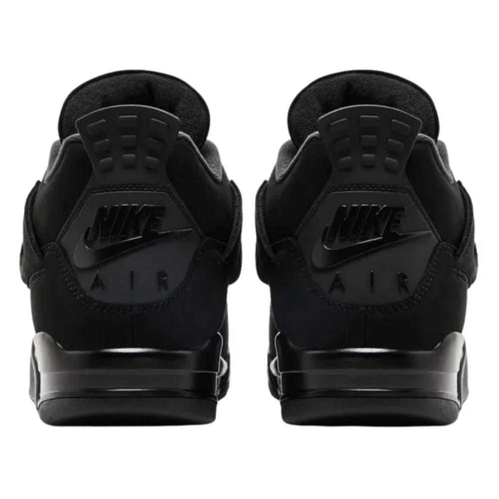 Air Jordan 4 Retro Black Cat Men's Black Nubuck Sneakers