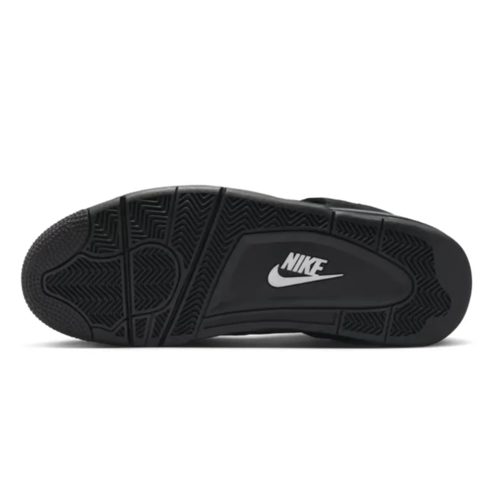 Air Jordan 4 Retro Black Cat Men's Black Nubuck Sneakers