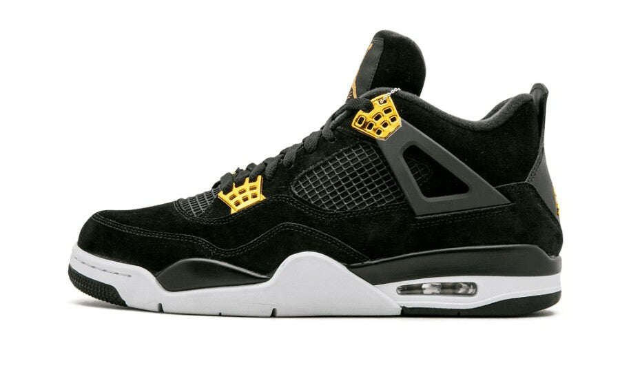 Air Jordan 4 Retro Royalty Black Gold Sneakers