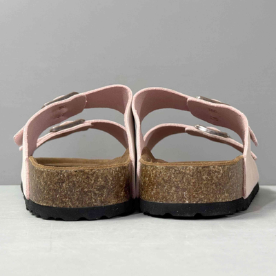 Birkenstock Arizona Pink Suede Two-Strap Sandals
