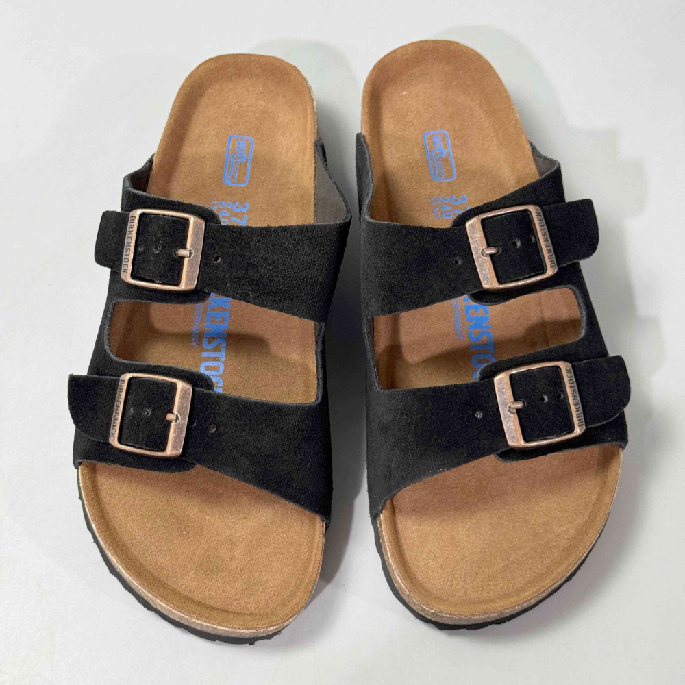 Birkenstock Arizona Unisex Soft Footbed Suede Leather Sandals