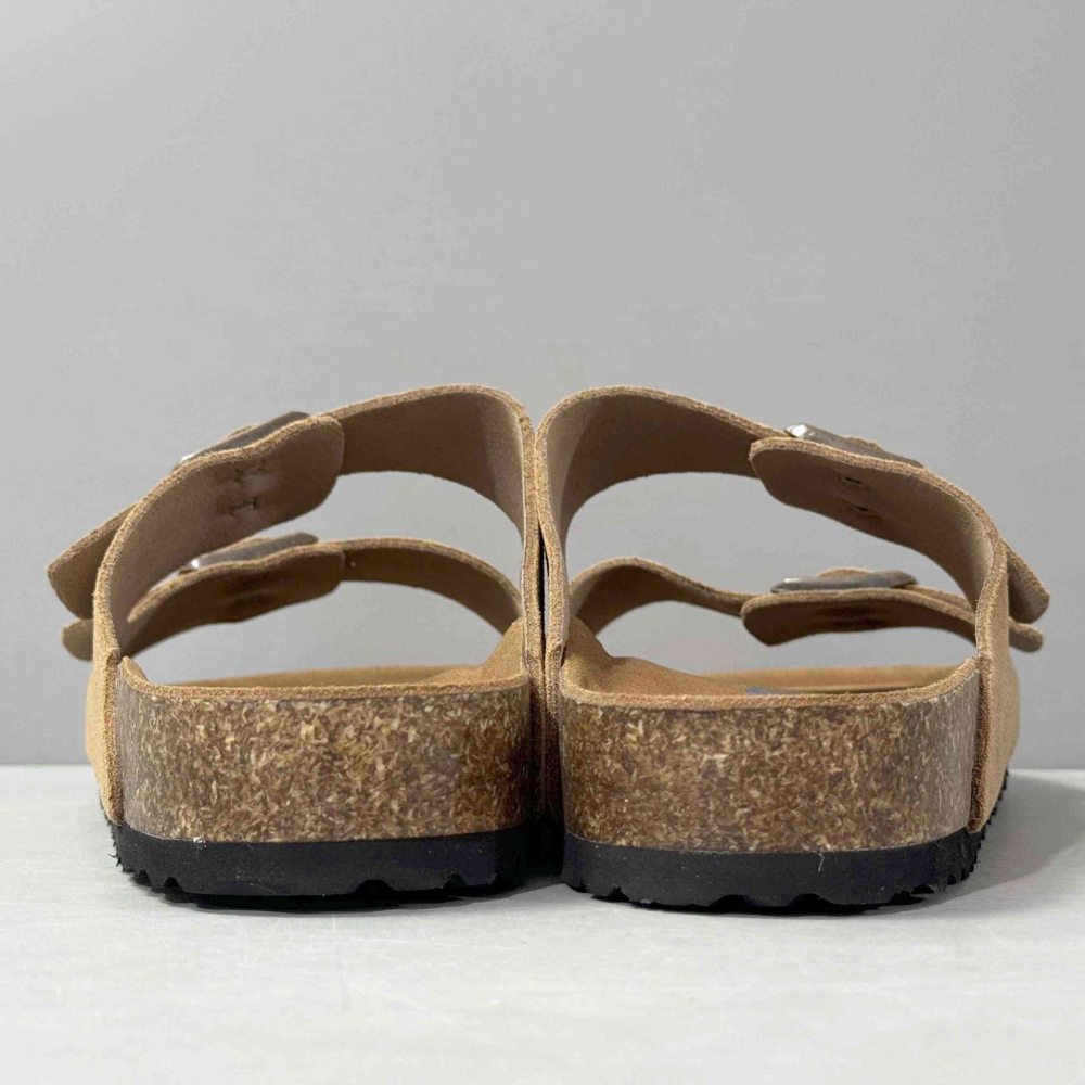 Birkenstock Arizona Unisex Taupe Suede Soft Footbed Sandals