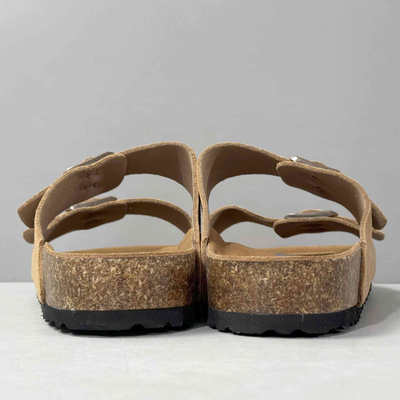 Birkenstock Arizona Unisex Taupe Suede Soft Footbed Sandals