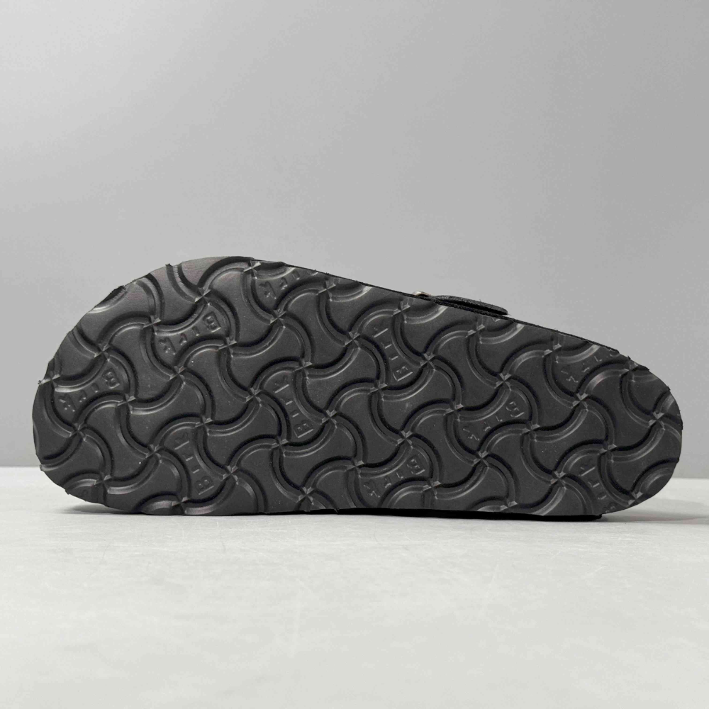 Birkenstock Boston Black Suede Clogs