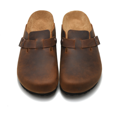 Birkenstock Boston Brown Leather Clogs