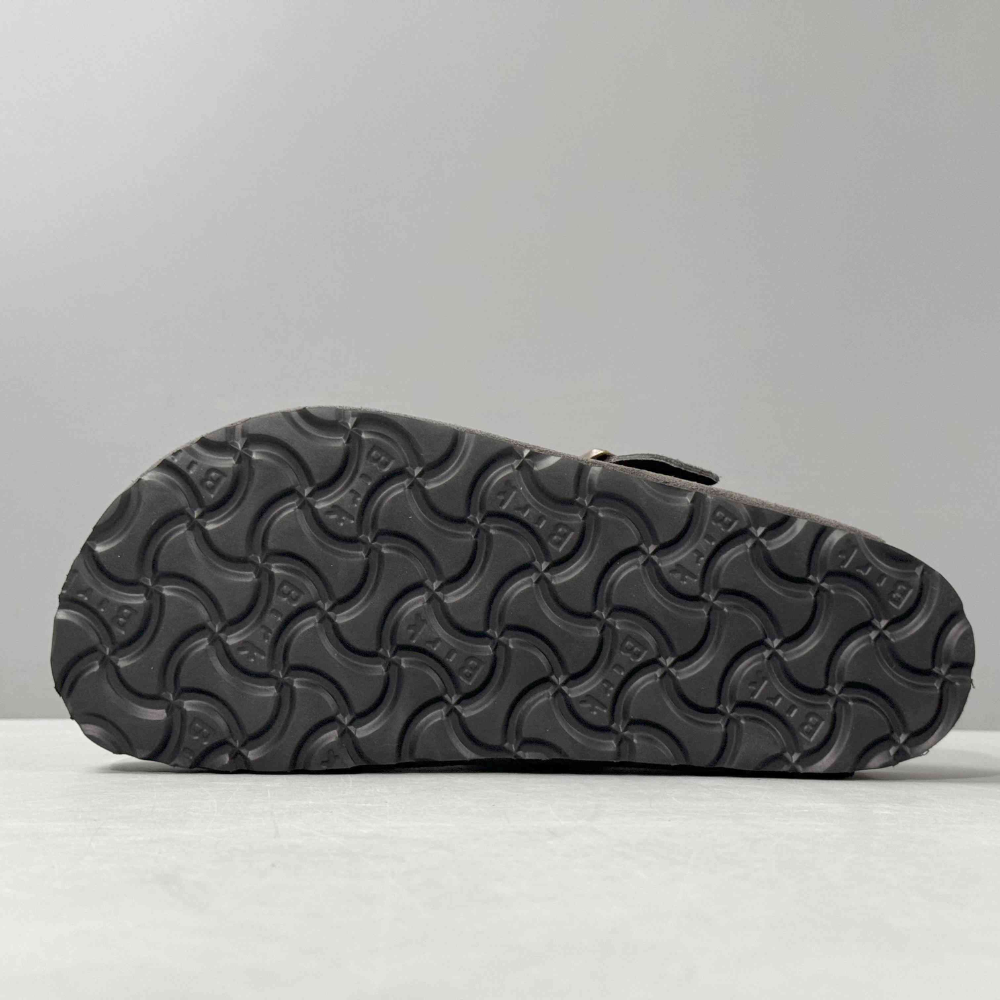 Birkenstock Boston Grey Suede Clogs