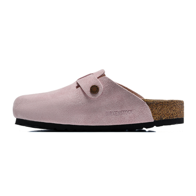 Birkenstock Boston Pink Clay Suede Clogs