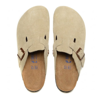 Birkenstock Boston Suede Leather Clogs
